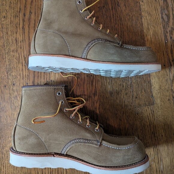 Red Wing Heritage Classic Moc Men's 6 Inch Boot in Olive Mohave Leather - Picture 3 of 6